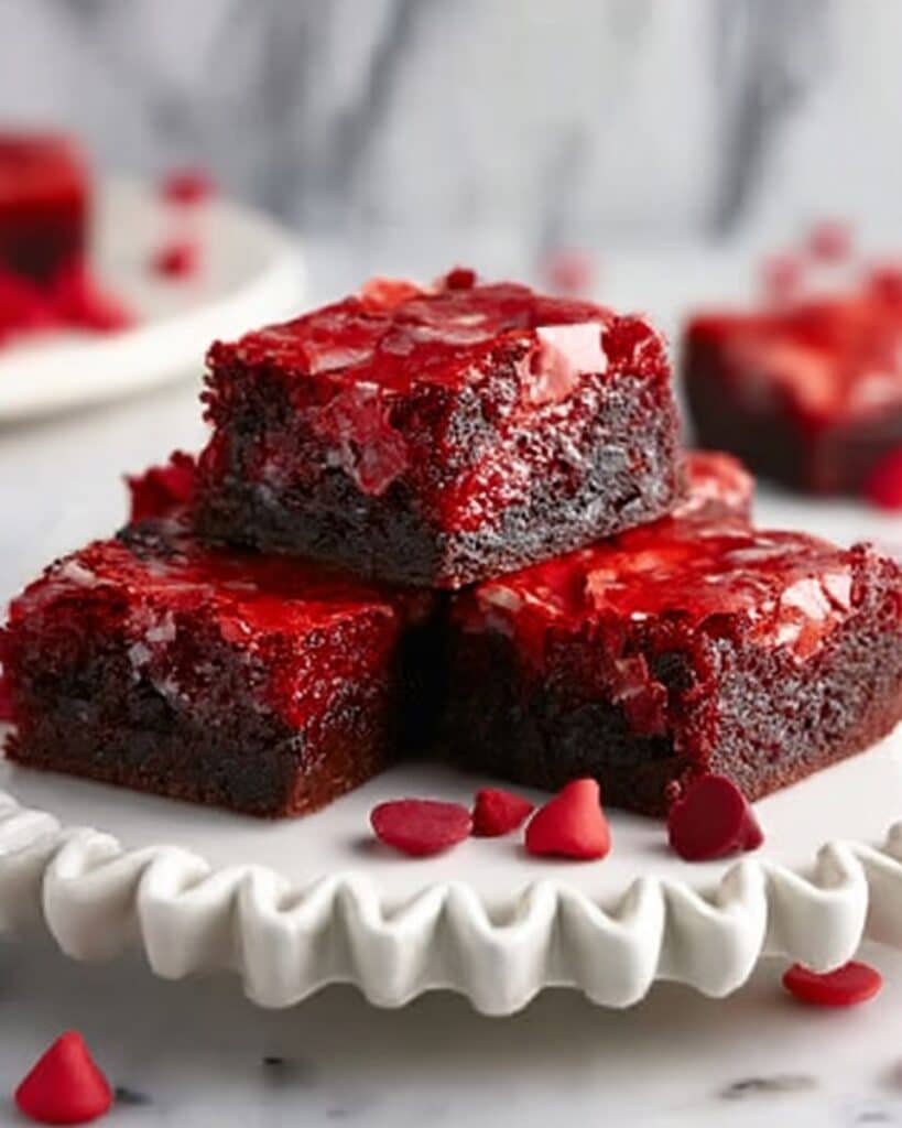 Kiss Me Red Velvet Brownies Recipe