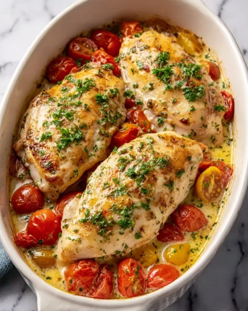 Baked Tuscan Chicken Breasts Recipe