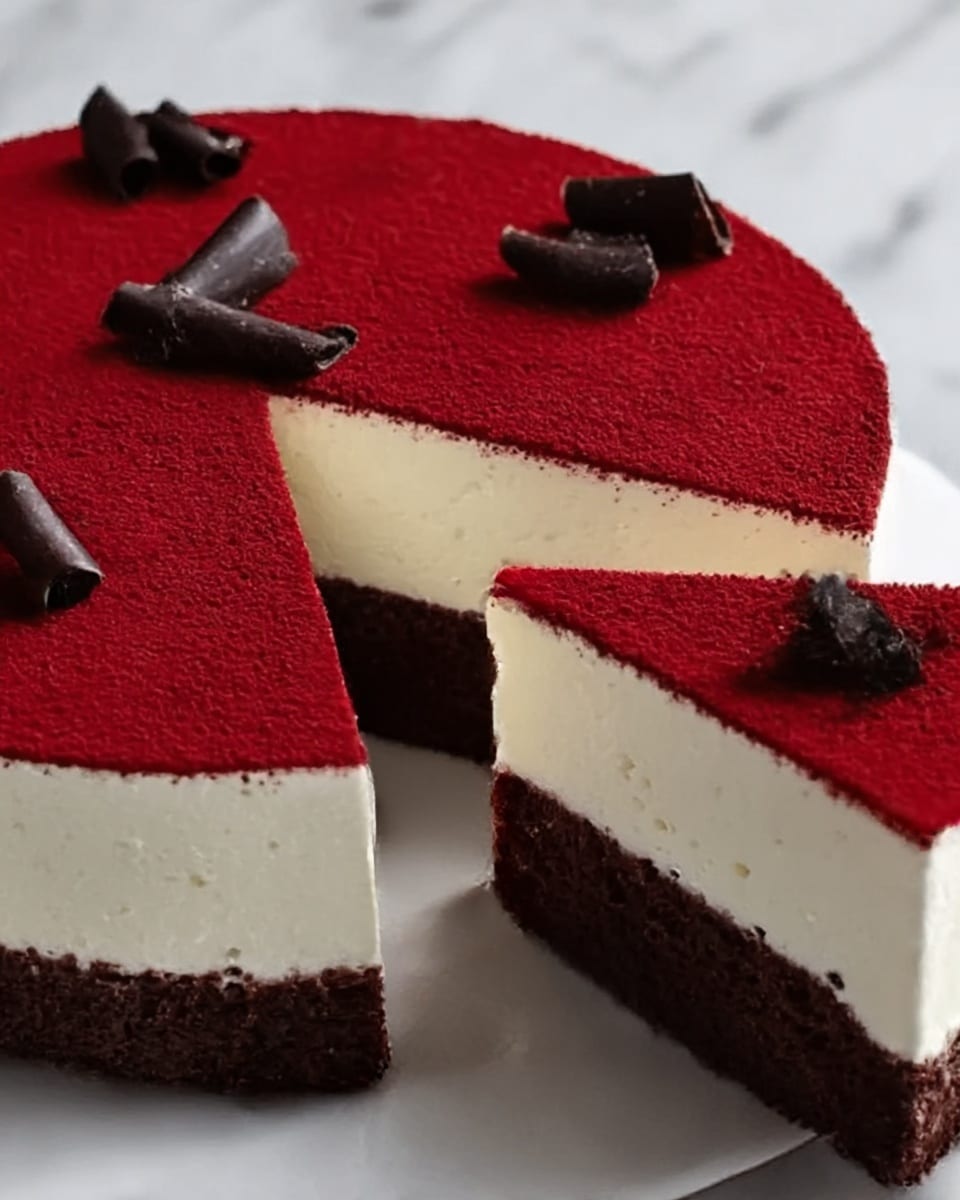 Valentine’s Day Red Velvet Cheesecake Recipe
