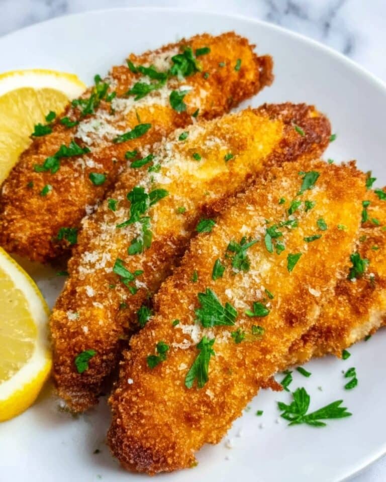 Lemon Herb Chicken Cutlets with Salmoriglio Sauce Recipe