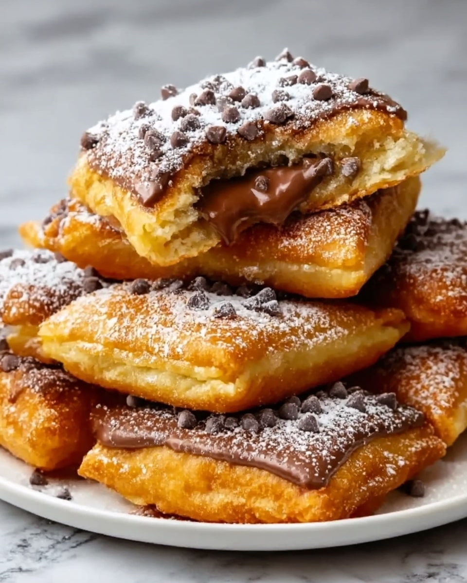 Air Fryer Nutella Stuffed Beignets Recipe - Recipe Image