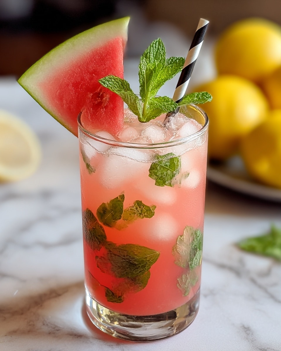 Watermelon Mint Lemonade Recipe - Recipe Image