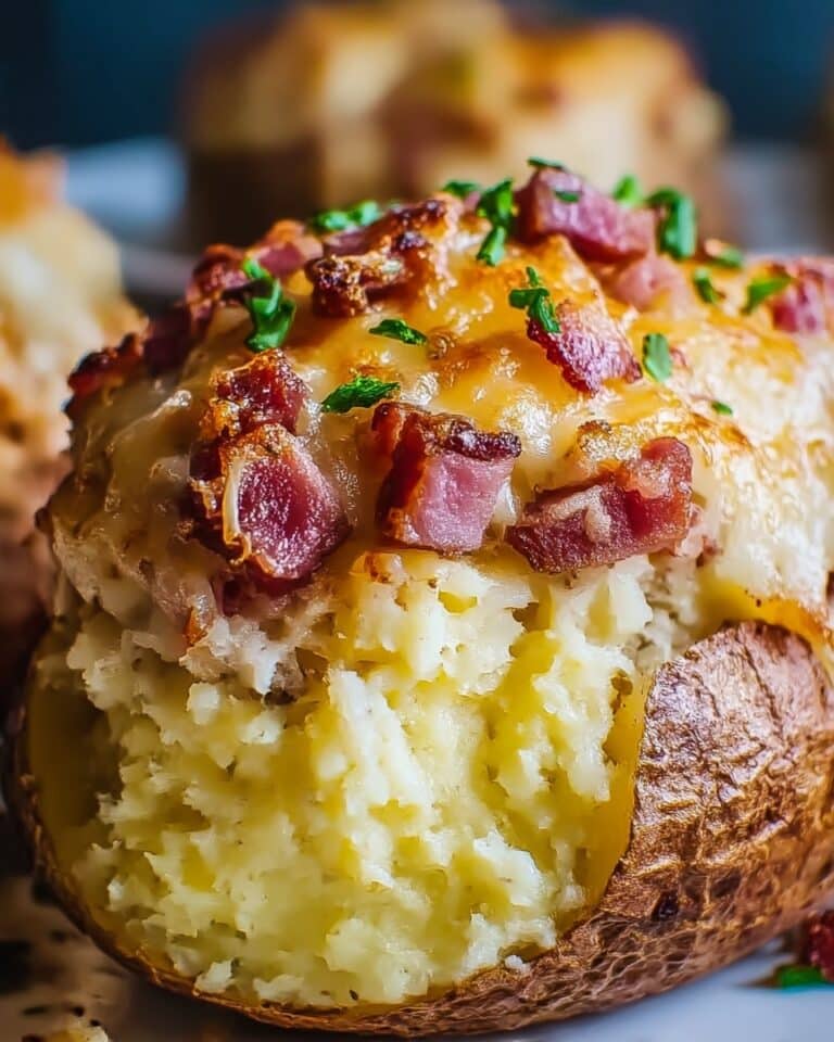 Reuben Stuffed Baked Potatoes Recipe