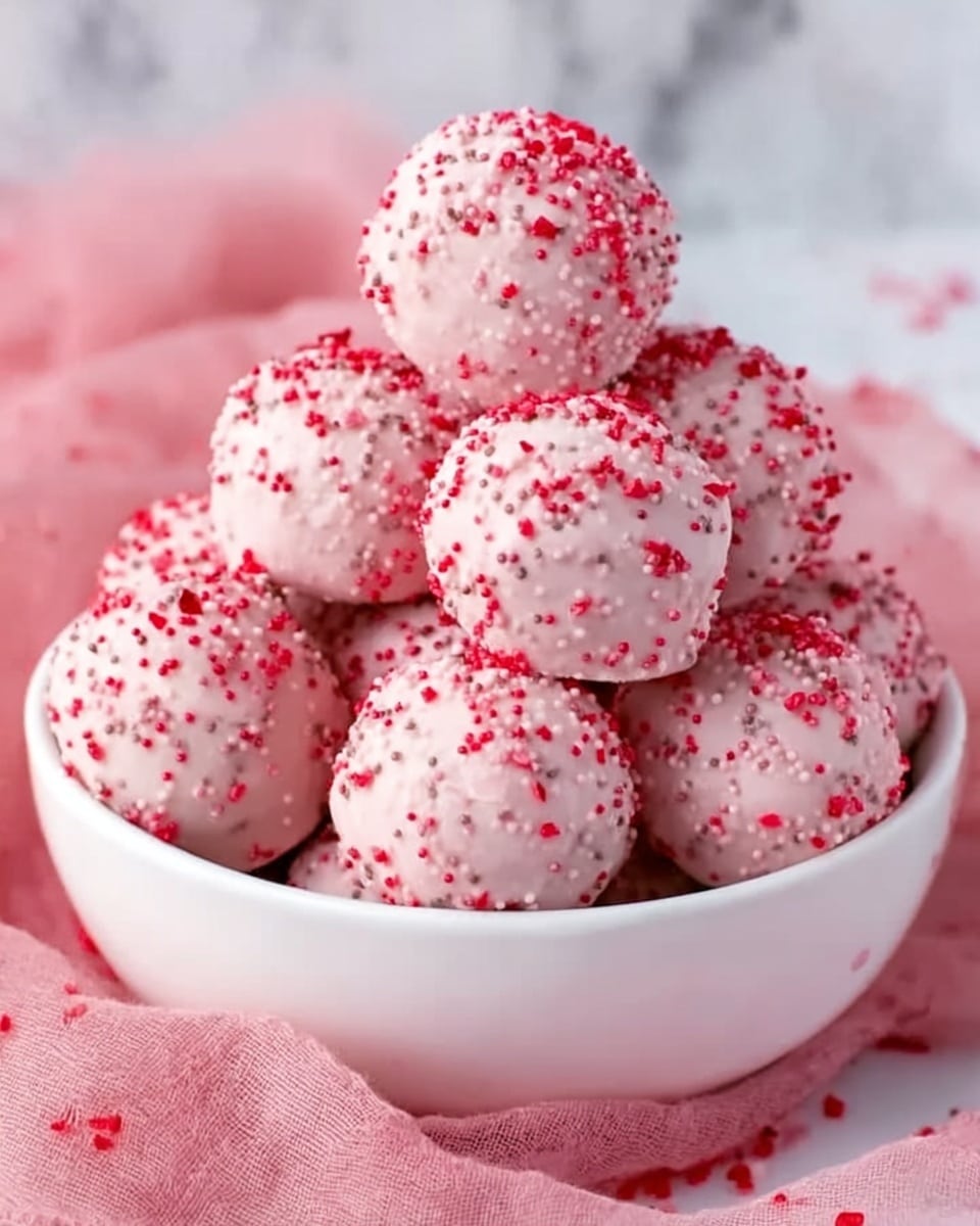 Strawberry Cake Balls Recipe - Recipe Image