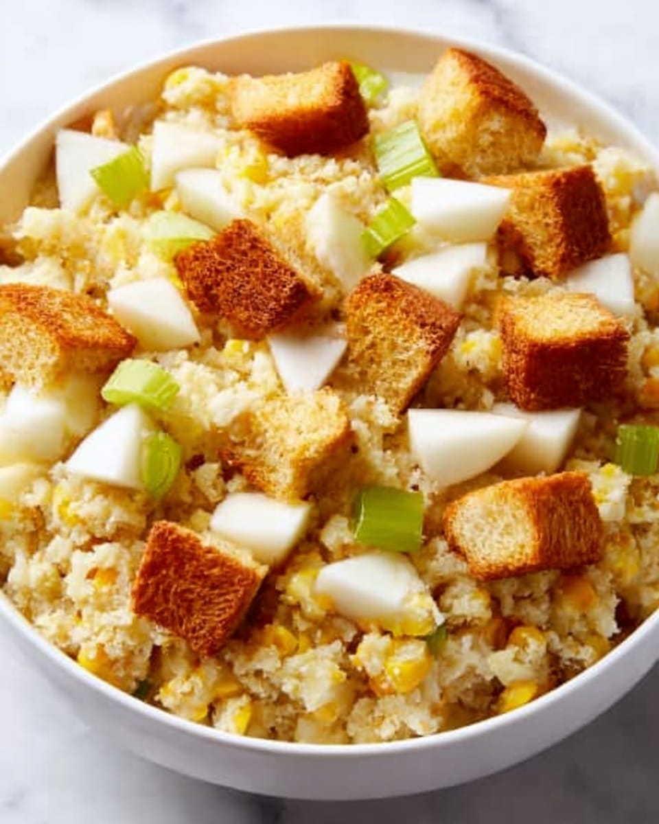 Cornbread Stuffing with Apples Recipe - Recipe Image