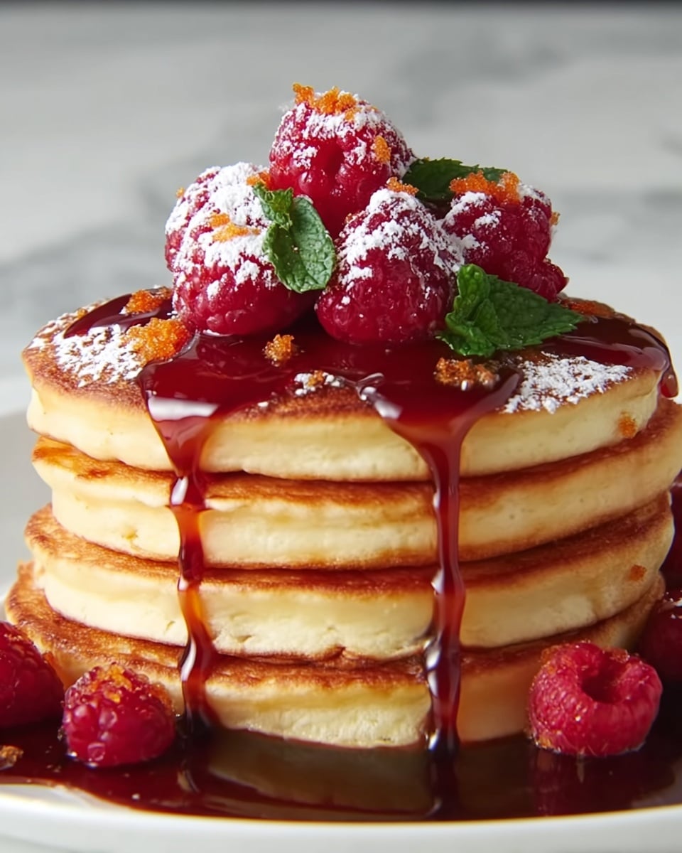 Raspberry Carrot Cake Pancakes Recipe - Recipe Image