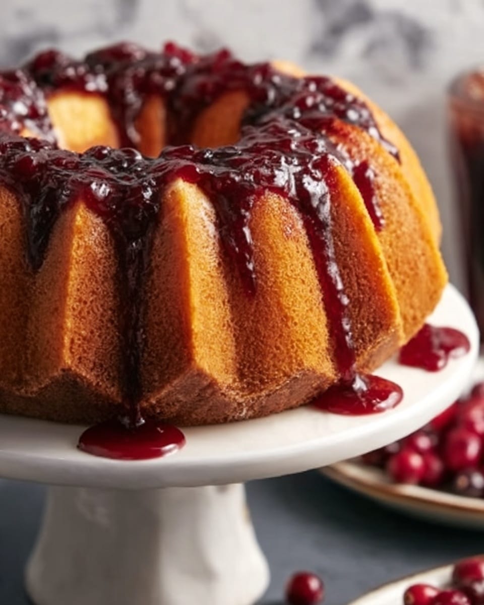 Cranberry Orange Bundt Cake Recipe - Recipe Image