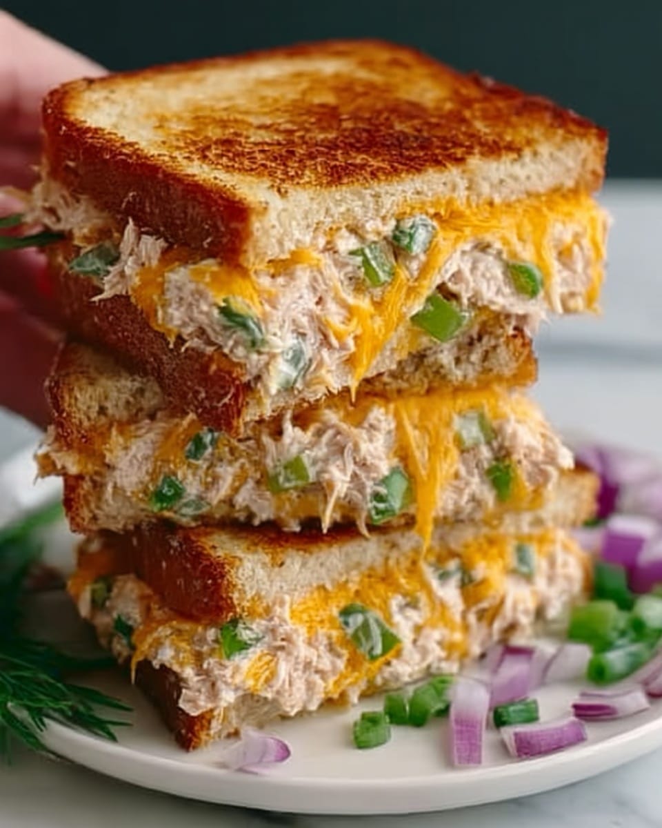 Tuna Melt Grilled Sandwiches Recipe - Recipe Image