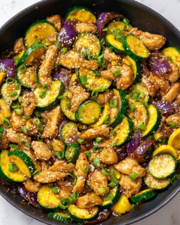 Zucchini Stir Fry with Chicken and Ginger Recipe