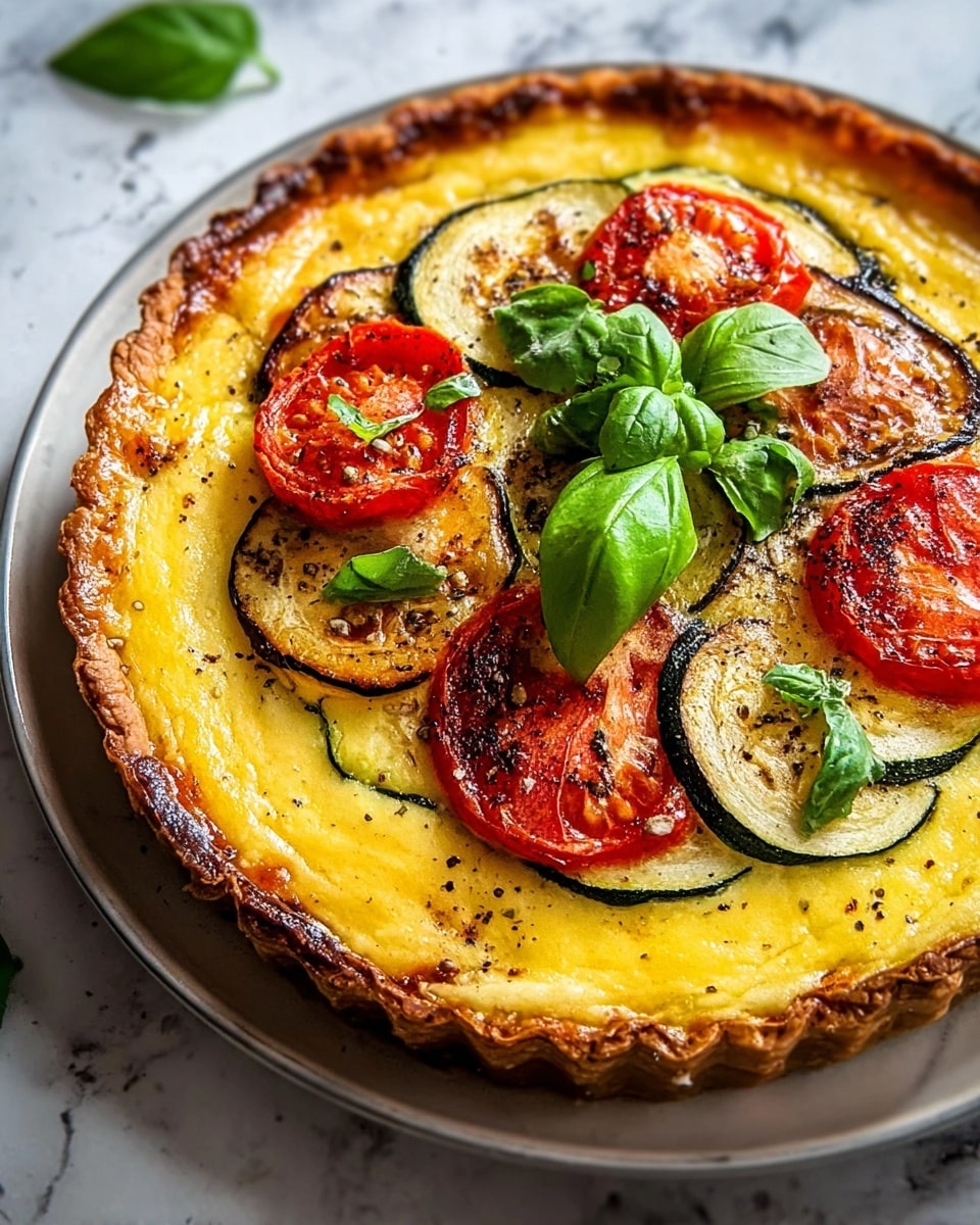 Roasted Ratatouille Quiche Recipe - Recipe Image