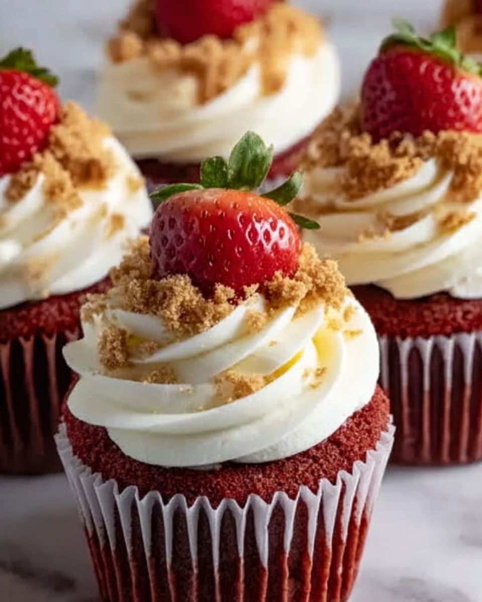 Red Velvet Cheesecake Cupcakes Recipe - Recipe Image
