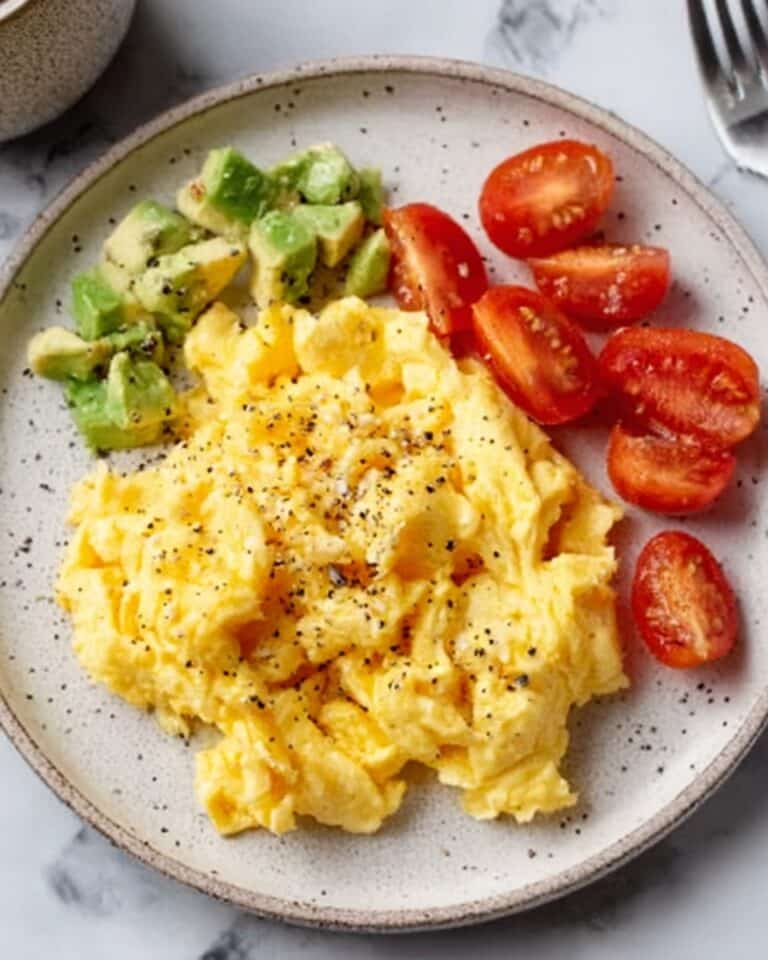 Creamy Scrambled Eggs with Optional Cheese and Vegetables Recipe