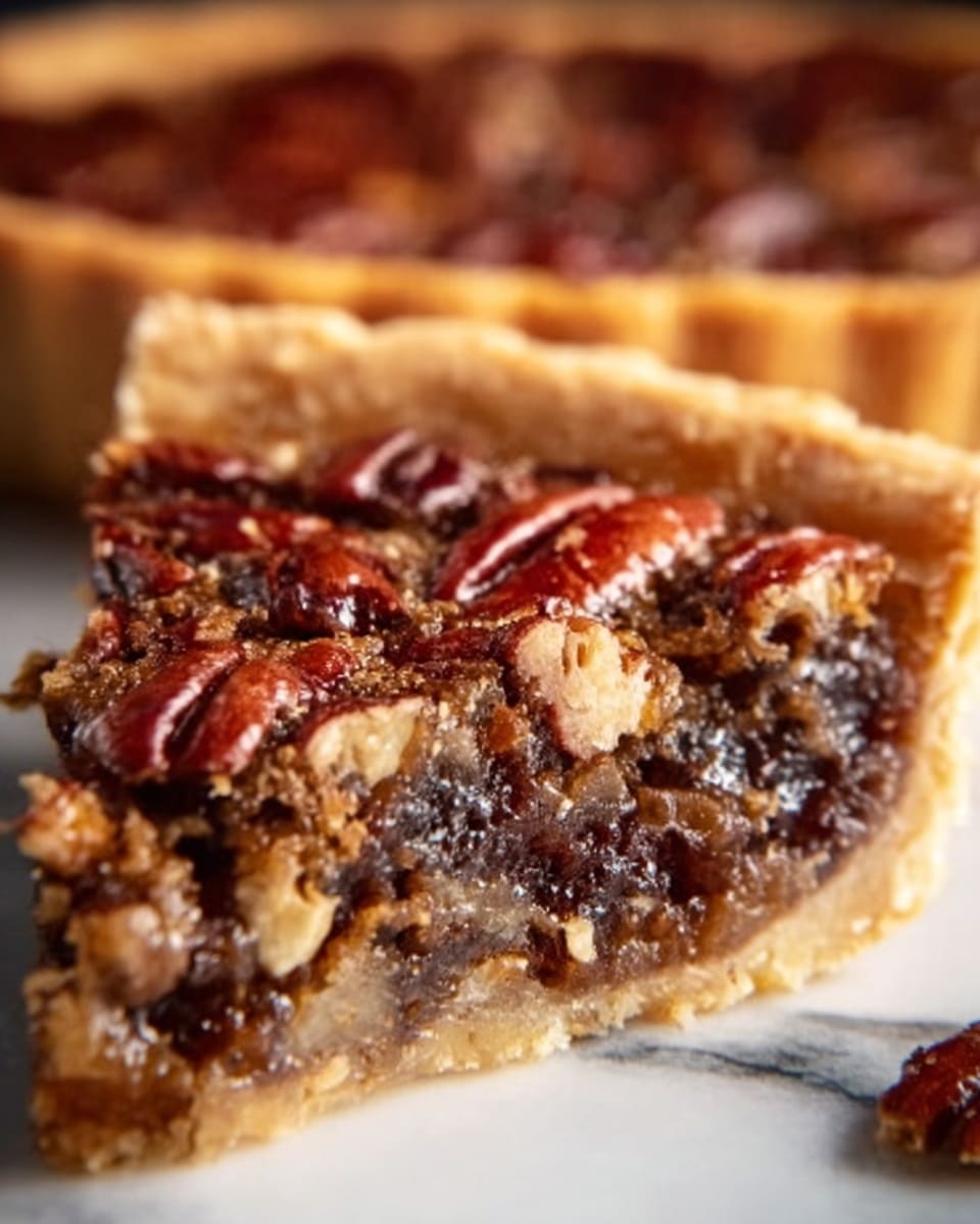 Kentucky Pecan Pie with Chocolate and Nuts Recipe - Recipe Image