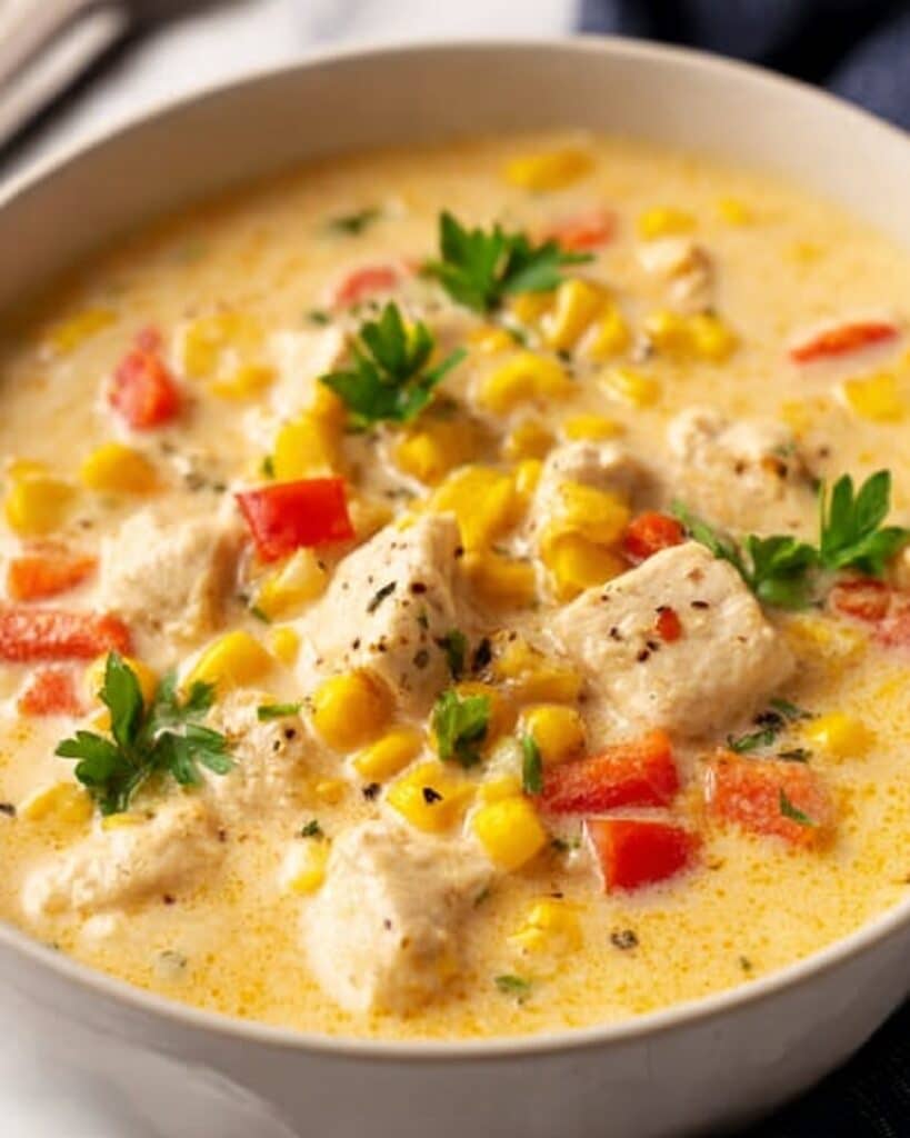 Creamy Chicken Corn Chowder Recipe