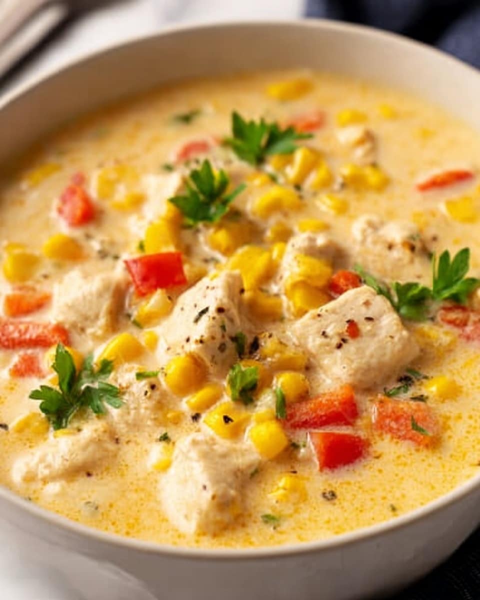 Creamy Chicken Corn Chowder Recipe - Recipe Image