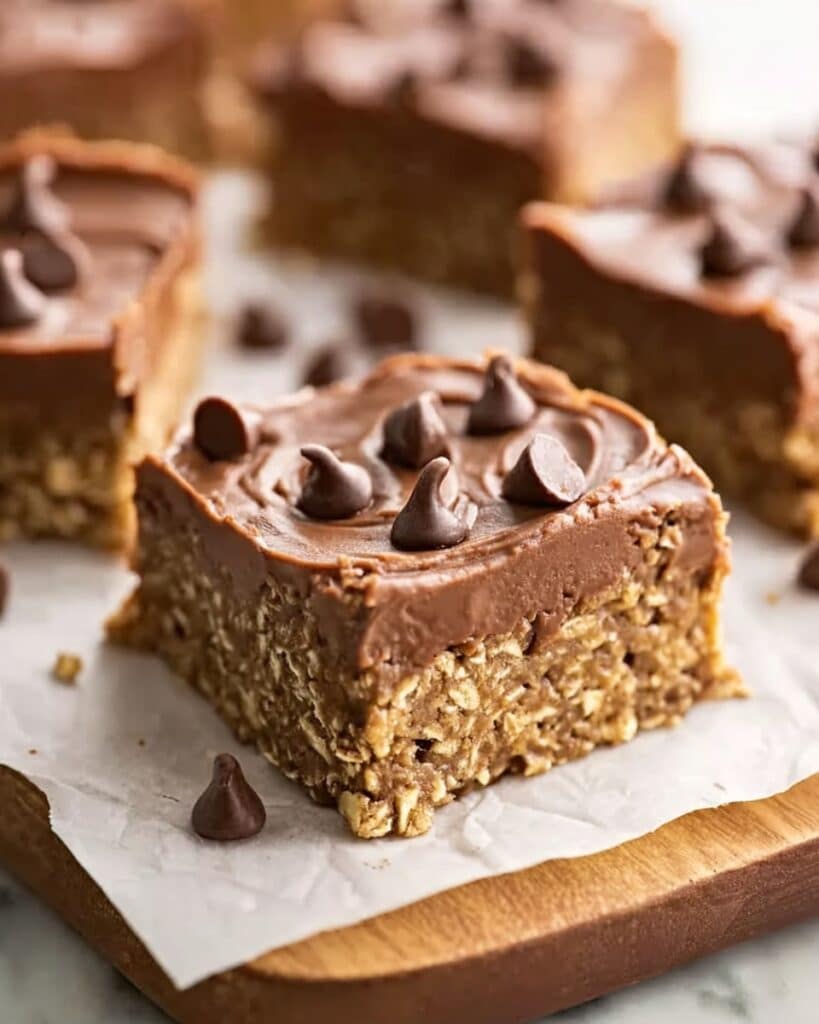 No-Bake Chocolate Oatmeal Cookie Bars Recipe