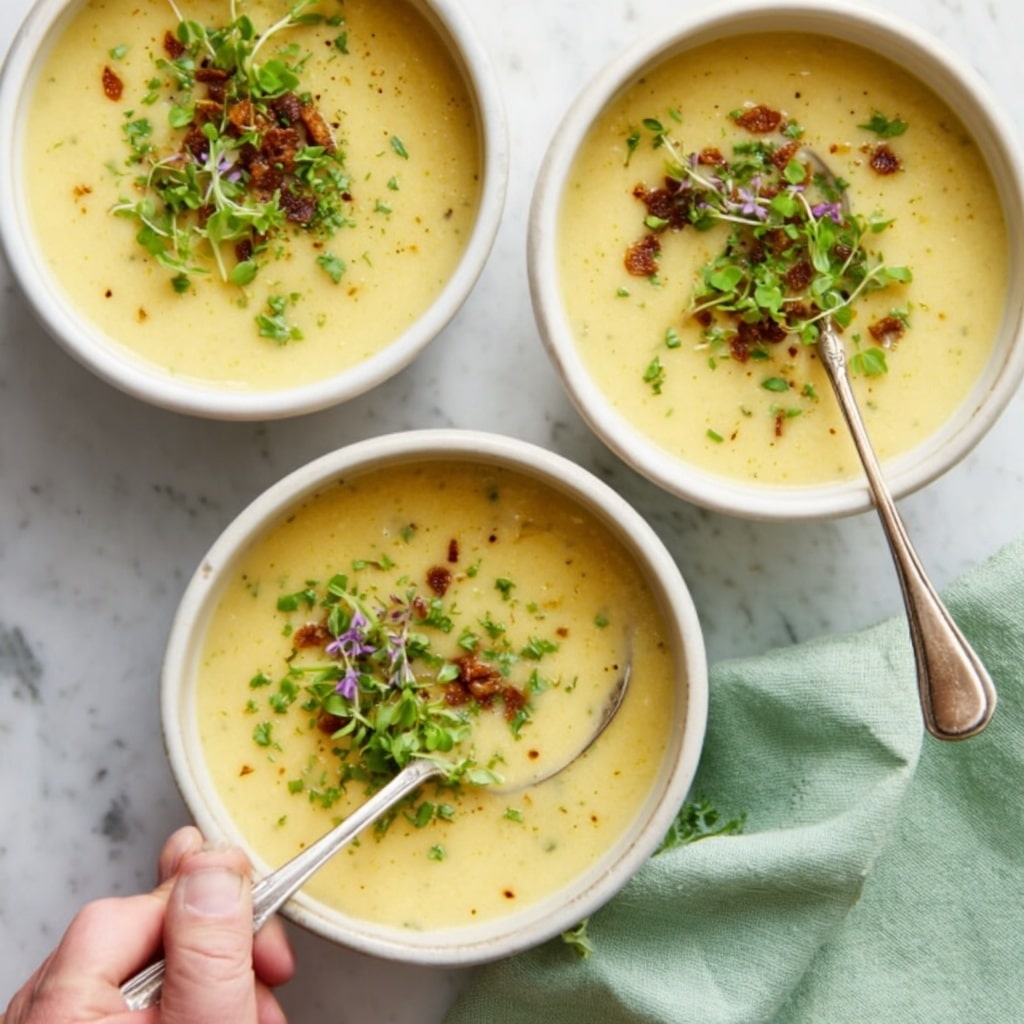 Creamy Homemade Potato Soup Recipe - Recipe Image