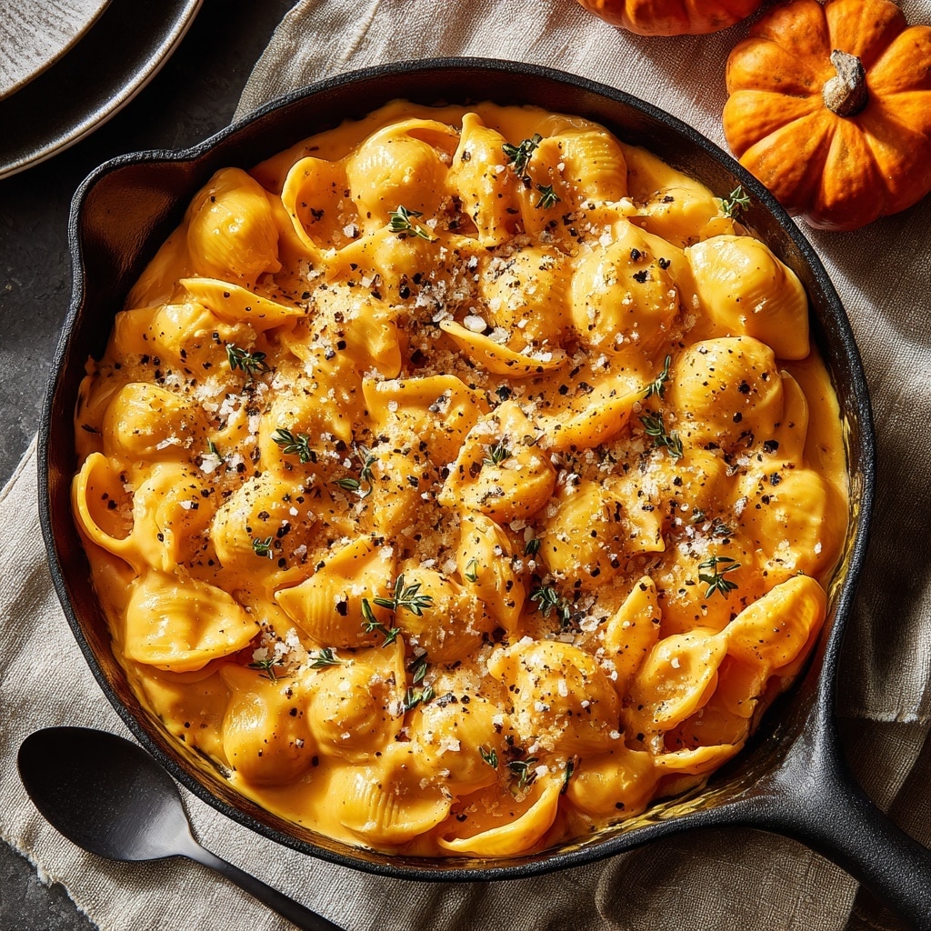 Creamy One-Pot Pumpkin Mac and Cheese Recipe - Recipe Image