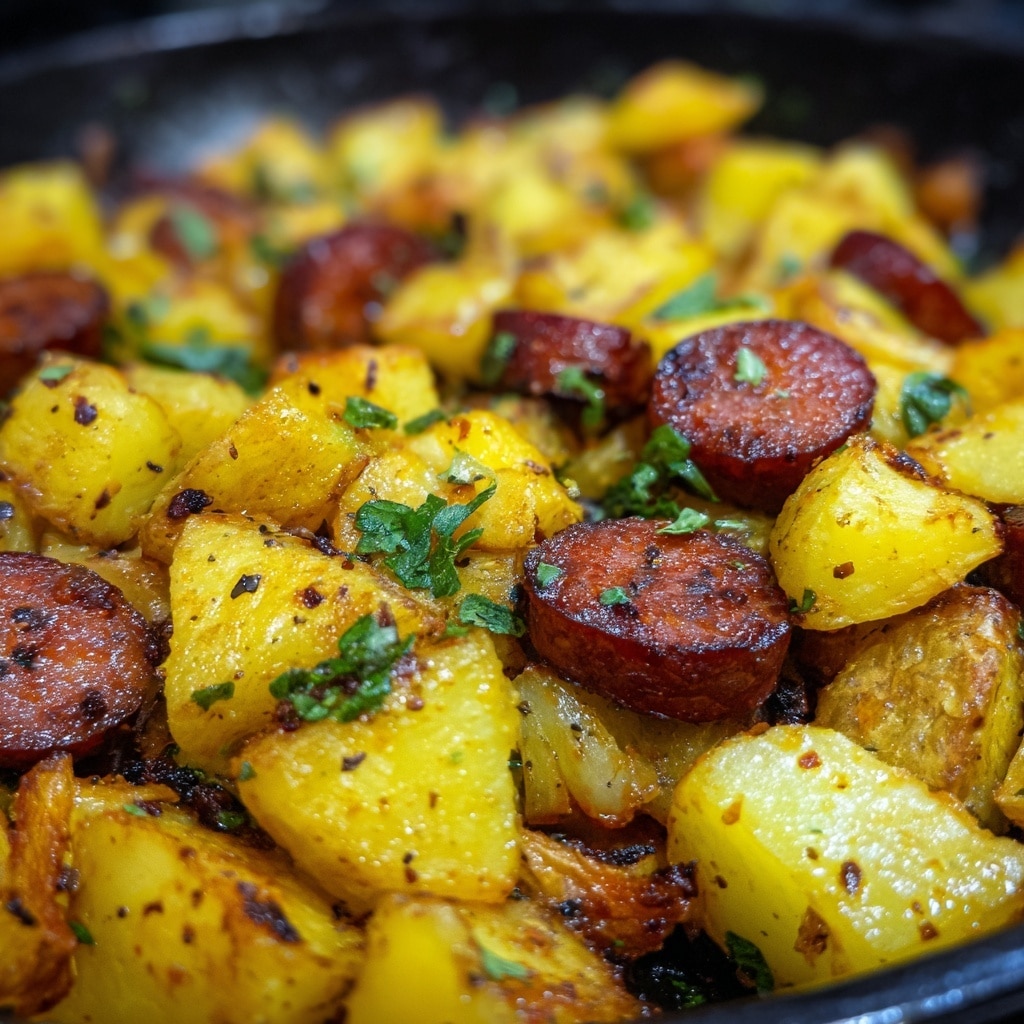 One Pan Kielbasa and Potatoes (Quick & Flavorful) Recipe - Recipe Image