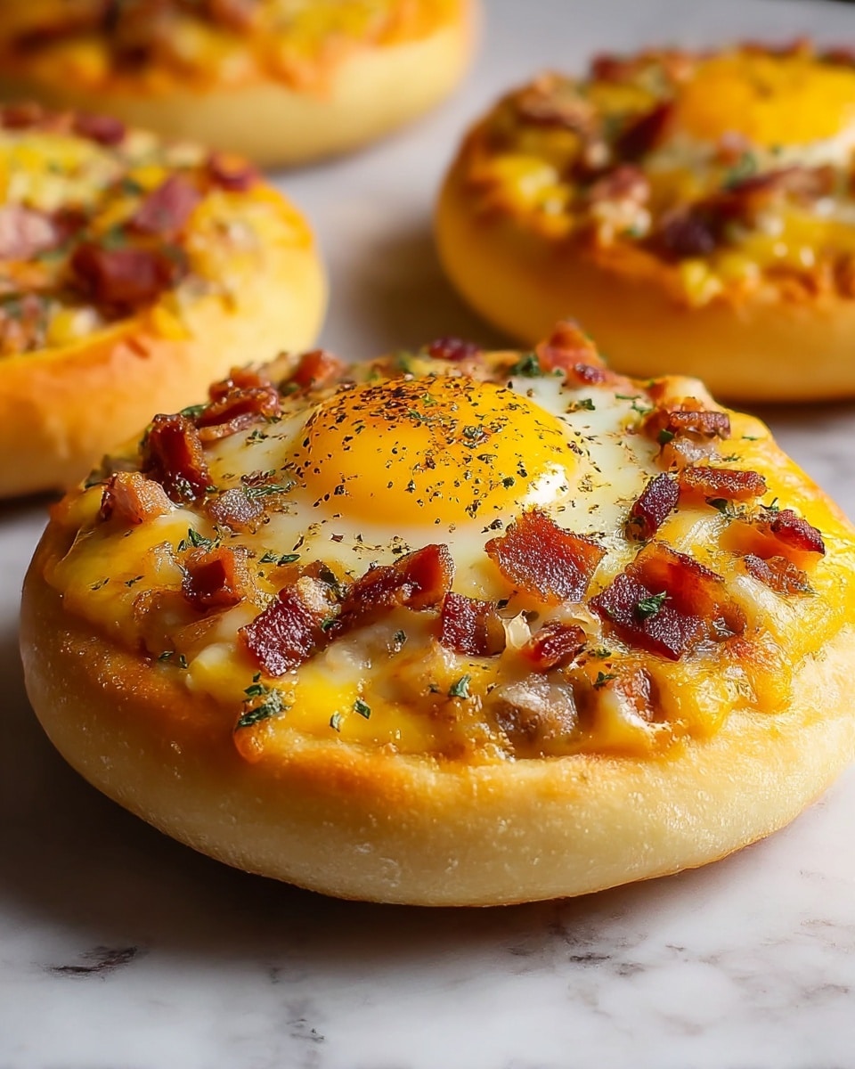 English Muffin Breakfast Pizza Recipe - Recipe Image