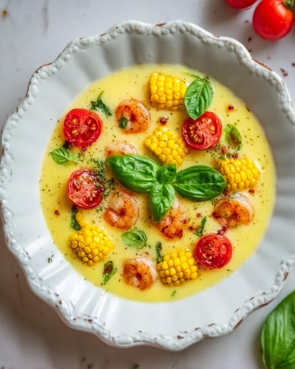 Summer Sweet Corn Gazpacho Recipe - Recipe Image