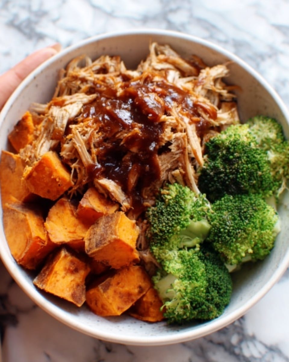 BBQ Chicken & Roasted Sweet Potato Bowls Recipe - Recipe Image
