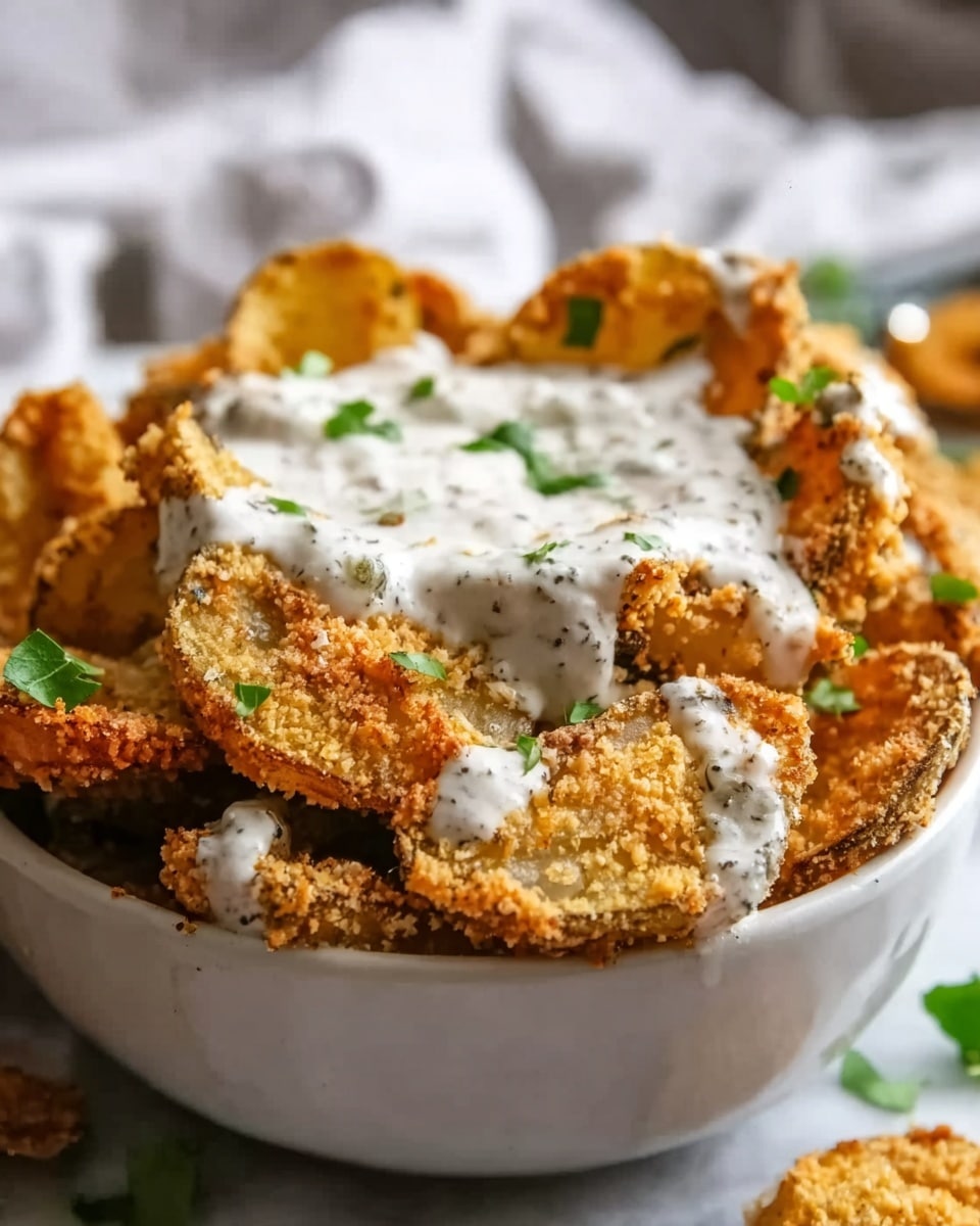 Fried Pickle and Ranch Dip: The Ultimate Appetizer Recipe - Recipe Image