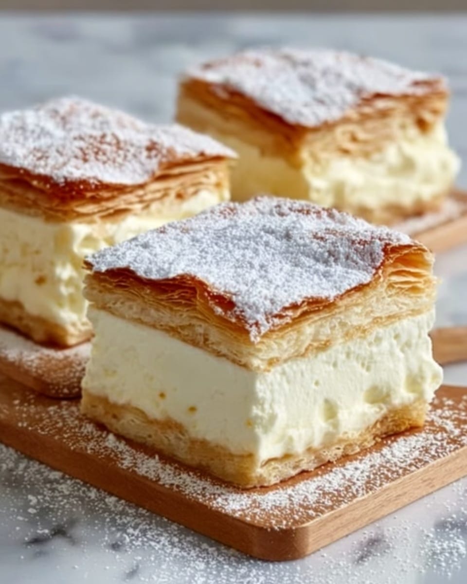 Vanilla Custard Cream Squares Recipe - Recipe Image