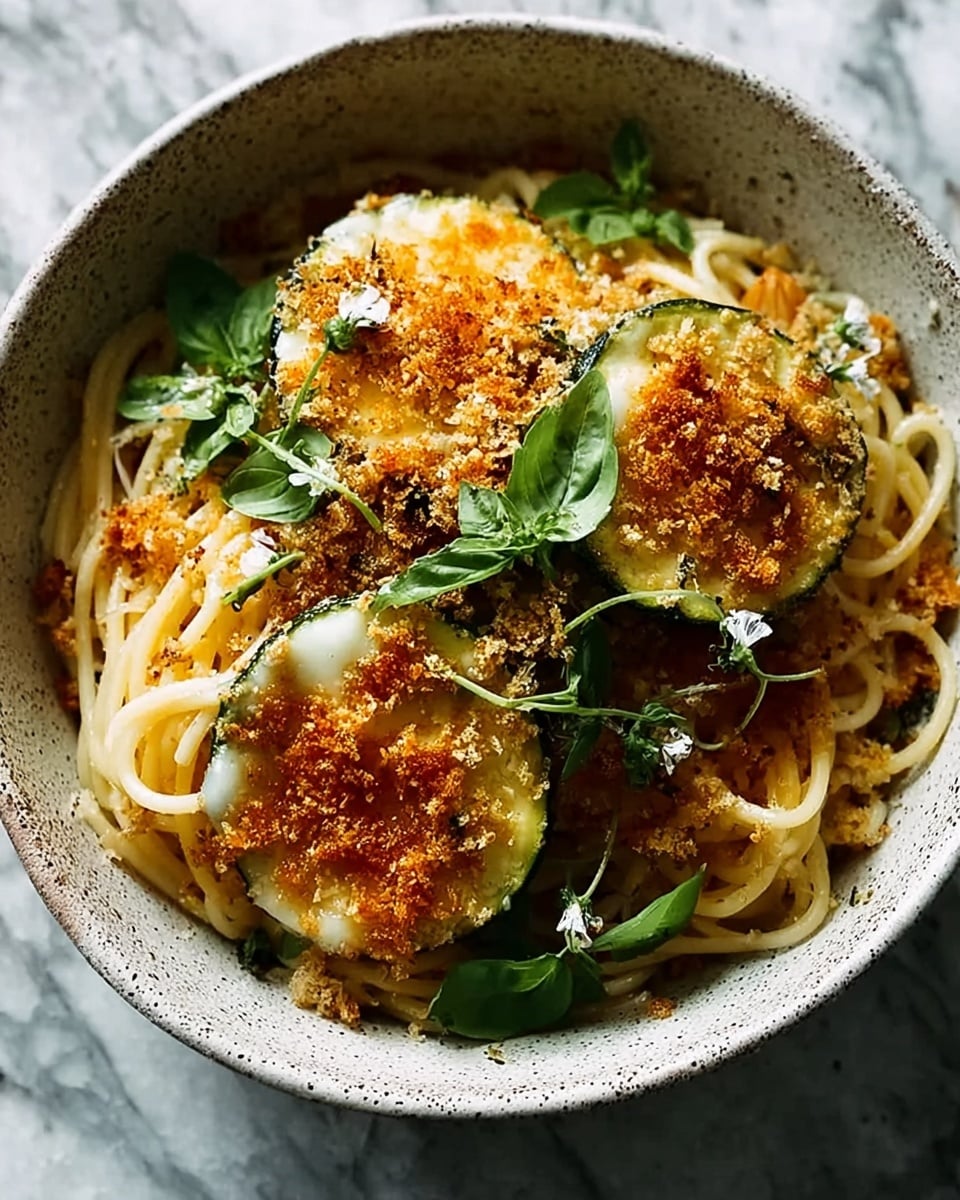 Crispy Zucchini Spaghetti: An Amazing Ultimate Pasta Dish to Try Recipe - Recipe Image