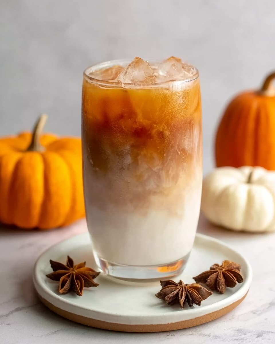 Iced Pumpkin Cream Chai Tea Latte (Starbucks Copycat) Recipe - Recipe Image