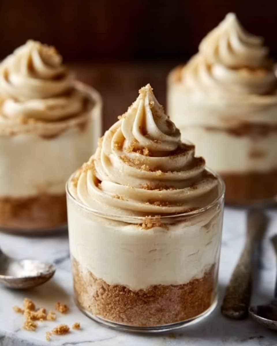 No-Bake Mini Pumpkin Cheesecakes Recipe - Recipe Image