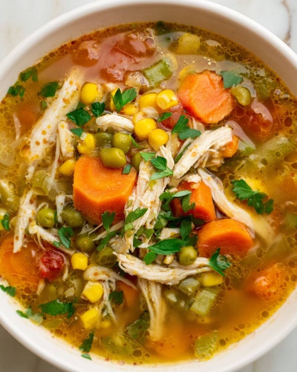 Healthy Chicken Vegetable Soup Recipe - Recipe Image