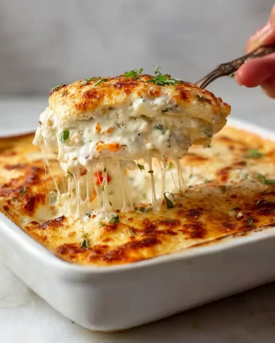 Creamy Seafood Lasagna with Spinach and Cheese Recipe - Recipe Image