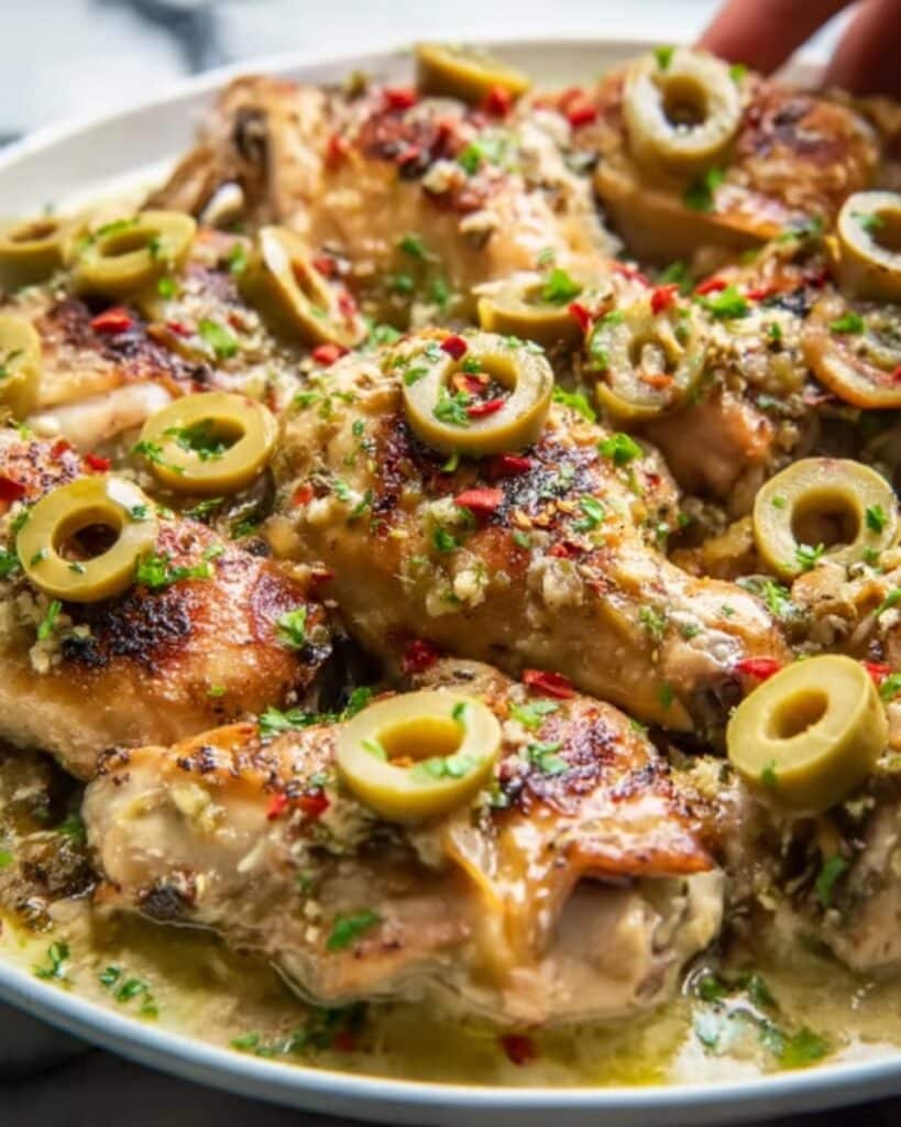 Creamy Pepperoncini Chicken Skillet Recipe