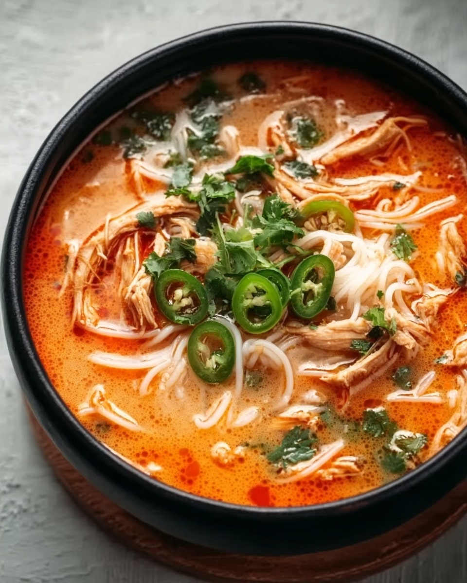 Spicy Chicken Soup with Jalapeños, Cumin, and Lime Recipe - Recipe Image
