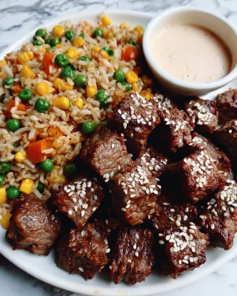 Easy Hibachi Steak with Fried Rice Recipe