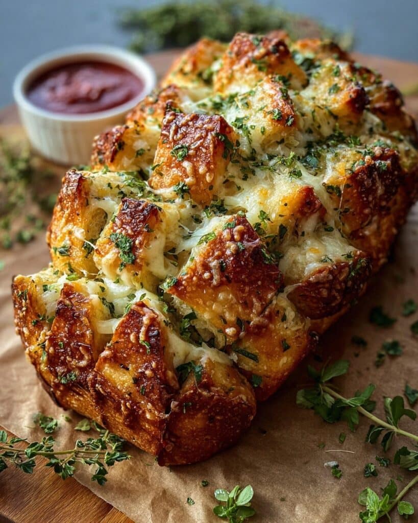 Cheesy Christmas Tree Bread Recipe