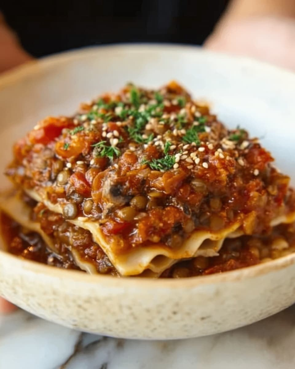 Lentil and Mushroom Bolognese Recipe - Recipe Image