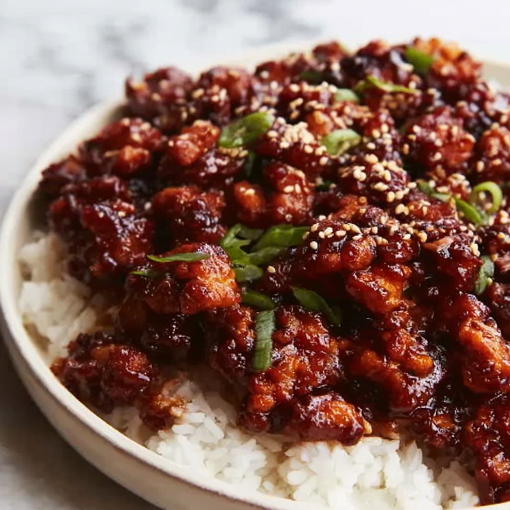 Spicy Honey Ground Chicken Stir-Fry Recipe - Recipe Image