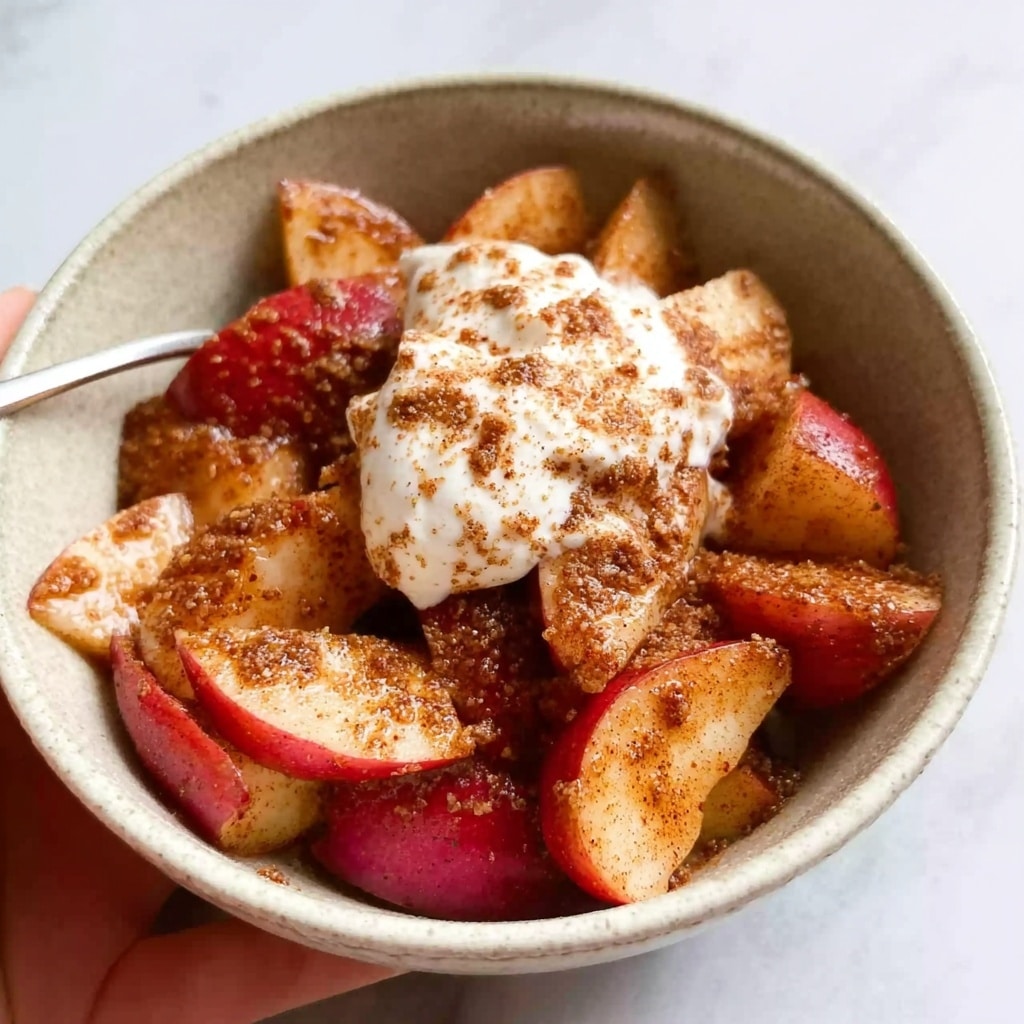 Air Fryer Cinnamon Maple Apple Slices Recipe - Recipe Image