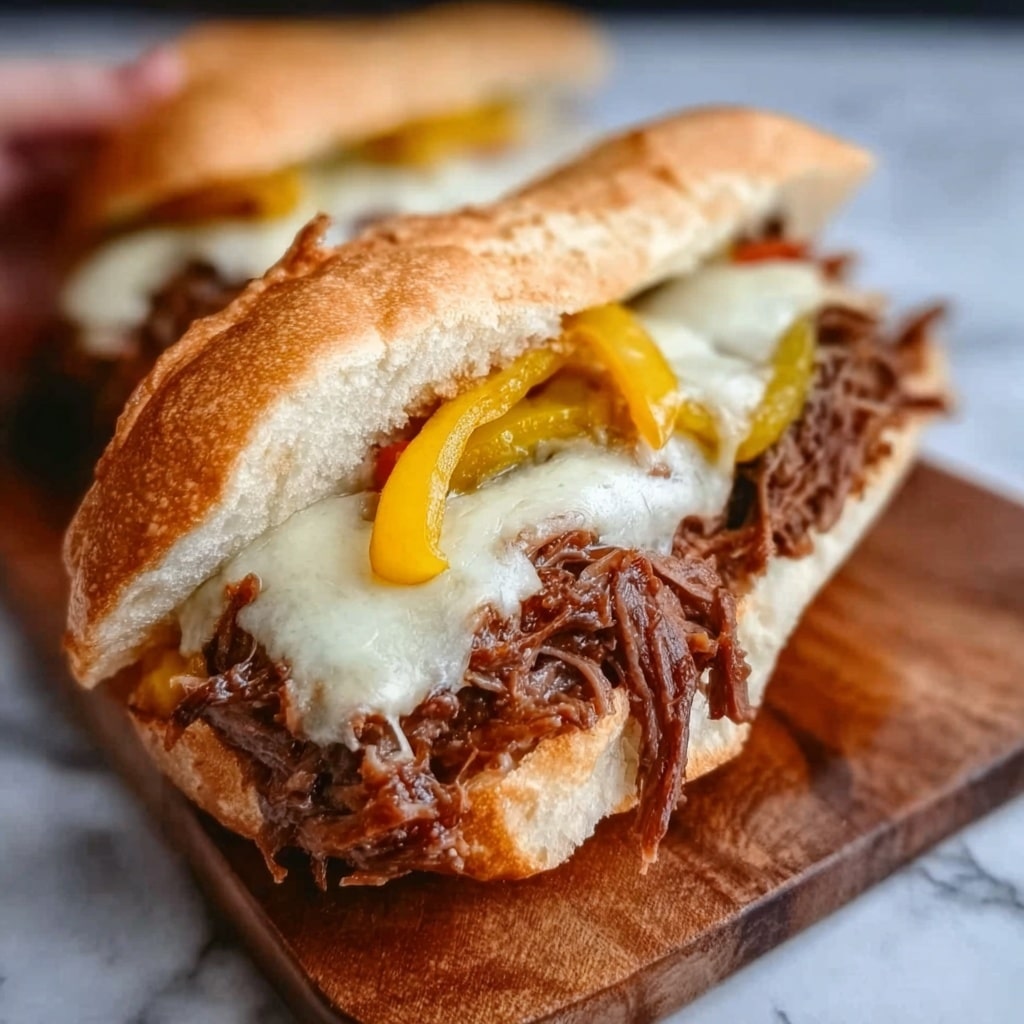 Slow Cooker Italian Beef Sandwiches Recipe - Recipe Image