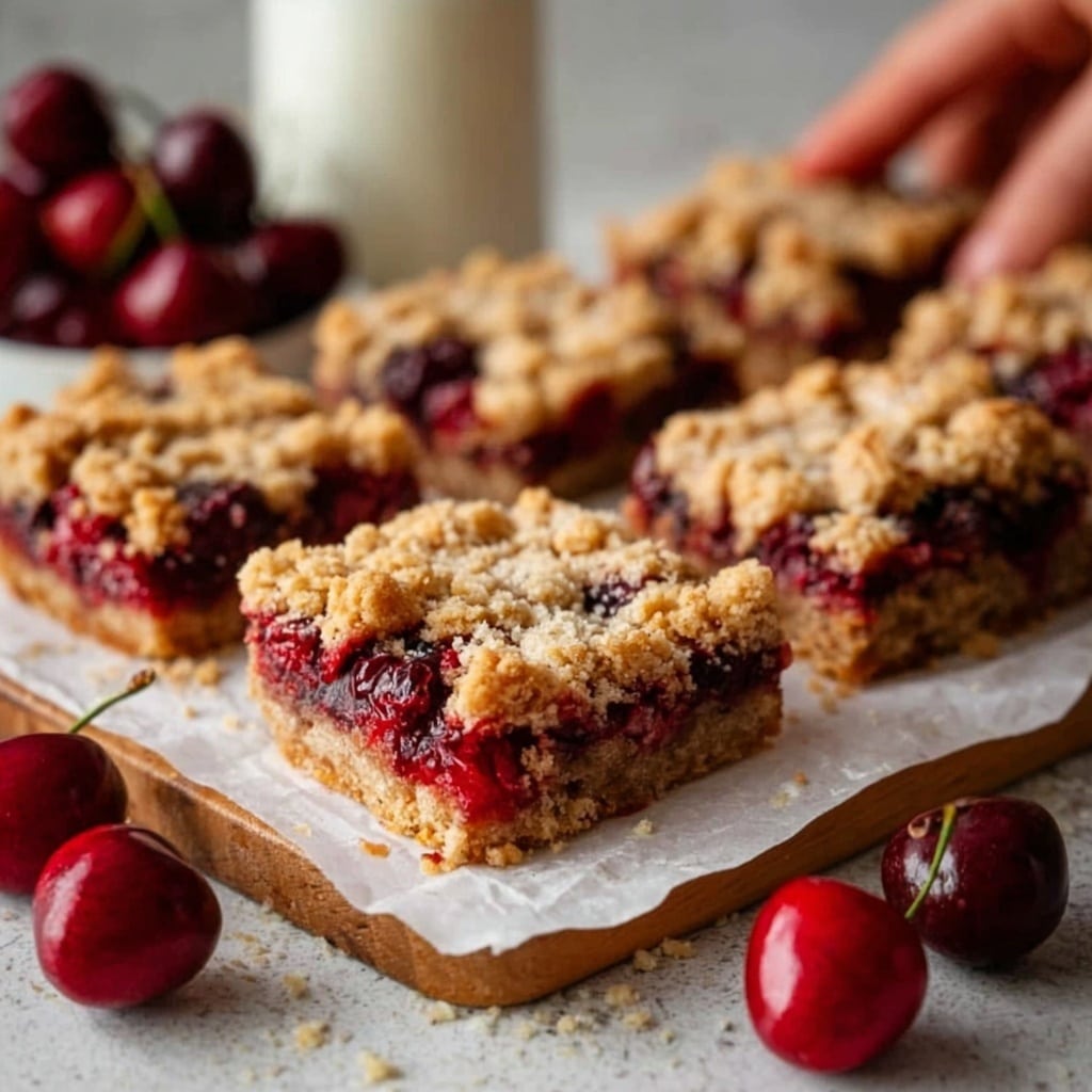 Cherry Crumble Bars Recipe - Recipe Image