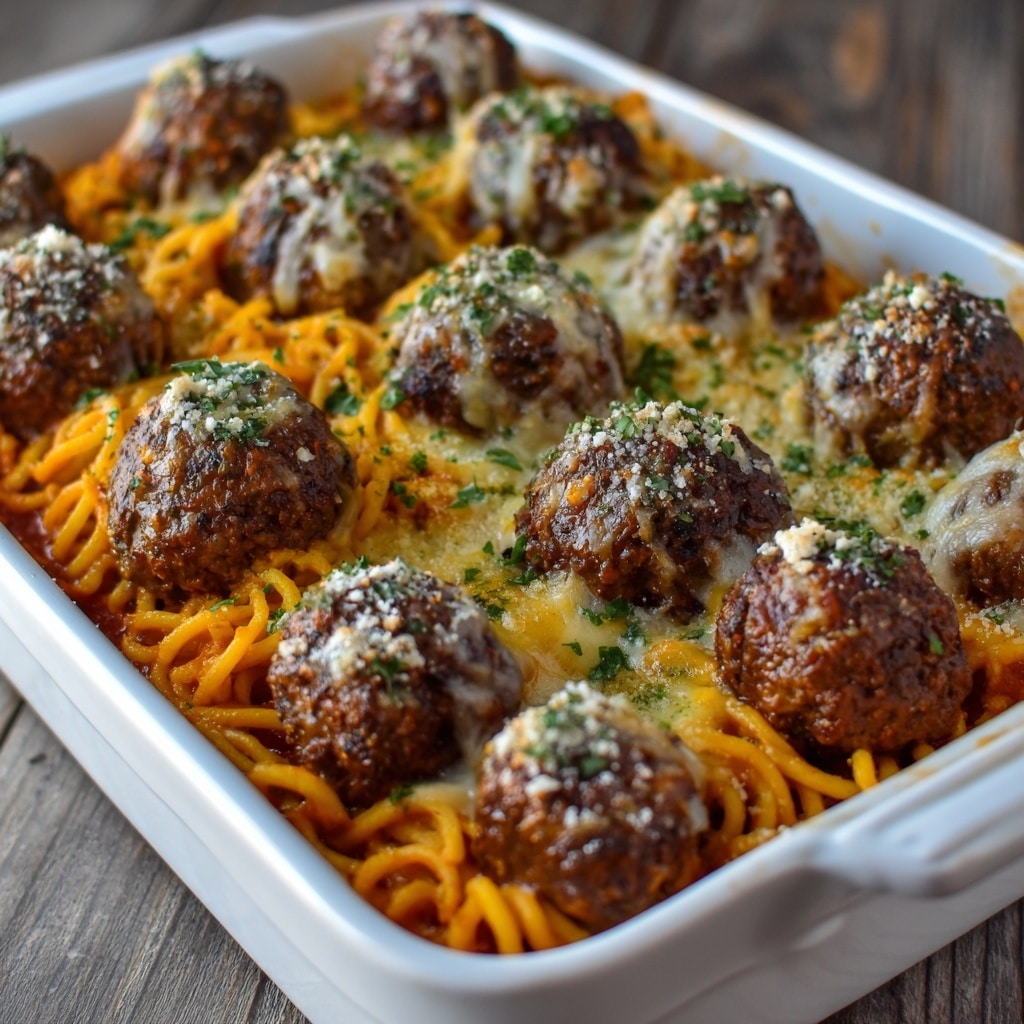 Baked Spaghetti and Meatballs Recipe