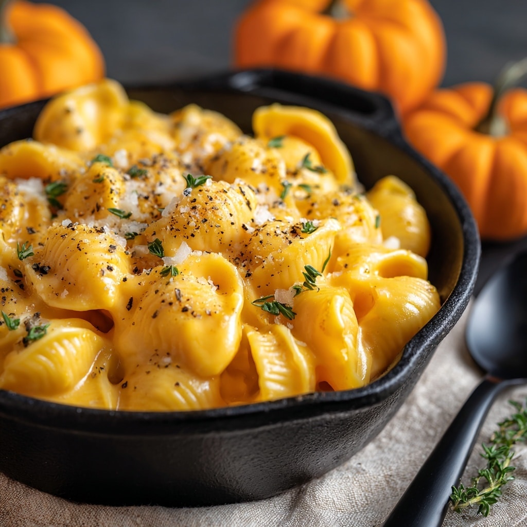 Creamy One-Pot Pumpkin Mac and Cheese Recipe - Recipe Image