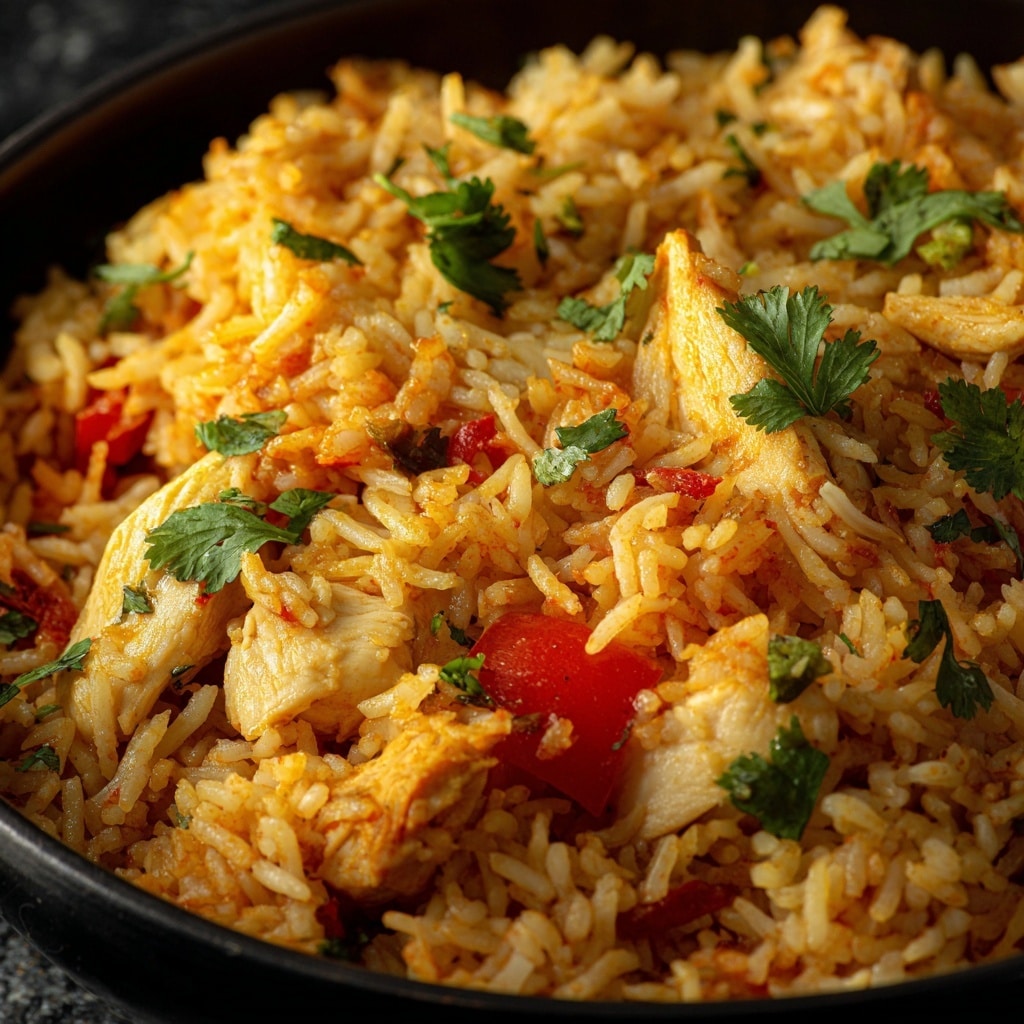 One Pot Queso Chicken and Rice Recipe - Recipe Image