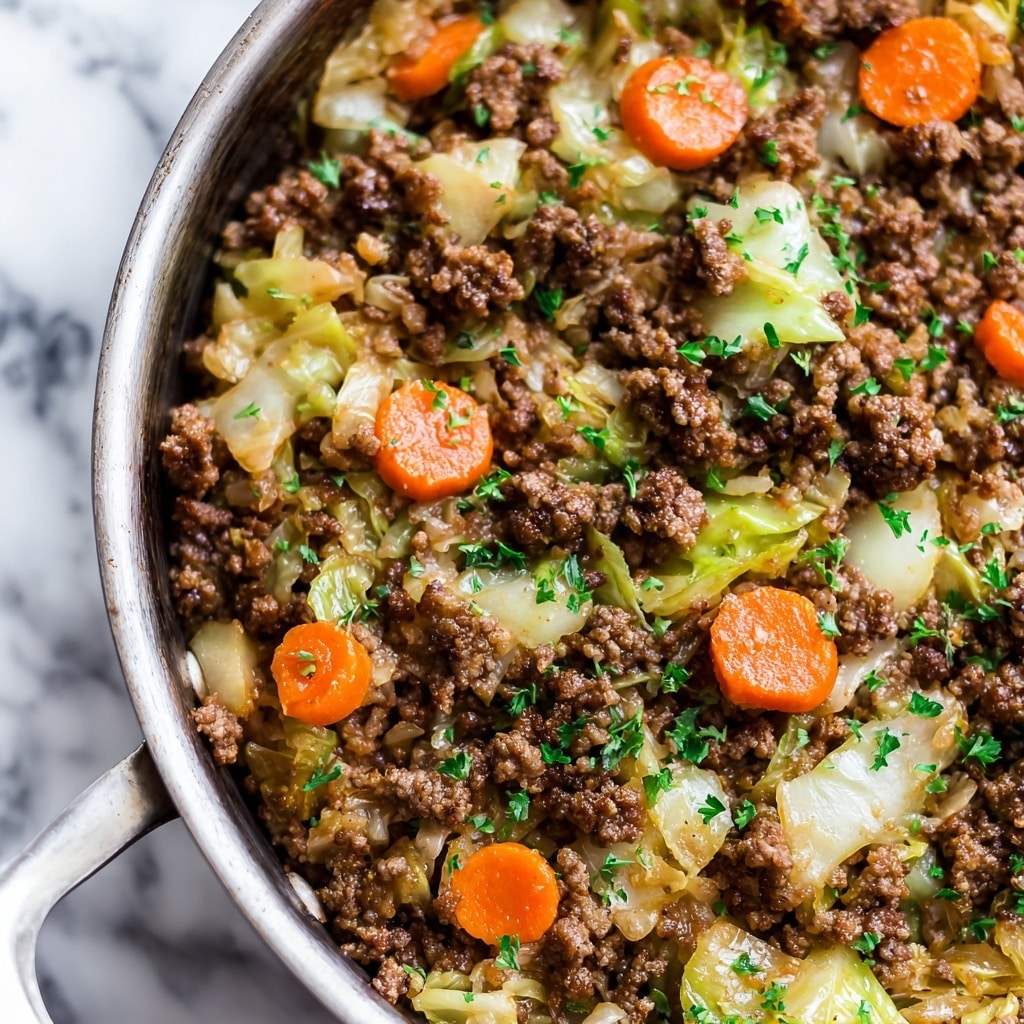 Ground Turkey Cabbage Skillet Recipe - Recipe Image