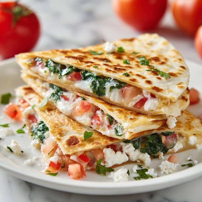 Spinach and Feta Quesadillas Recipe