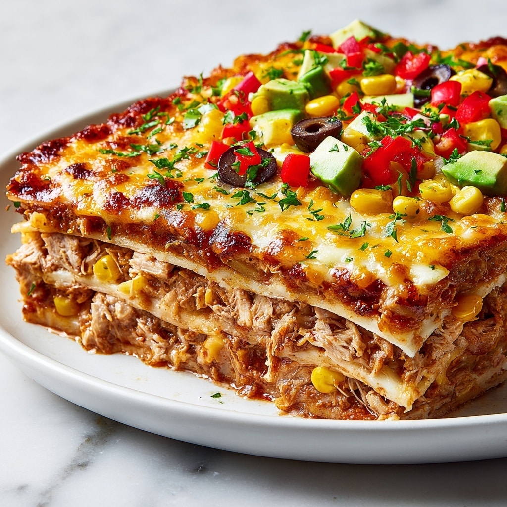 Easy Chicken Burrito Casserole Recipe - Recipe Image