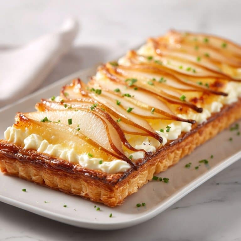 Pear and Gorgonzola Flatbread with Honey and Walnuts Recipe