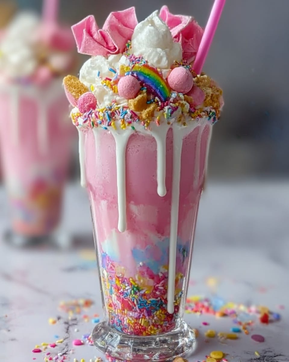 Unicorn Fantasy Freakshakes Recipe - Recipe Image